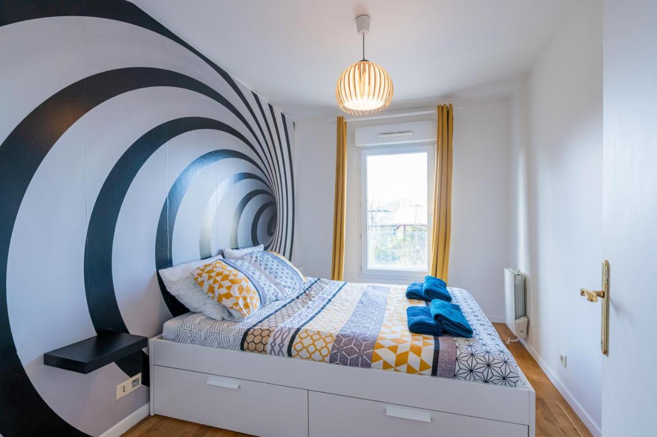 Caopeo - Top Hote Paris - 8 Personnes Balcon Parking 圣但尼 外观 照片