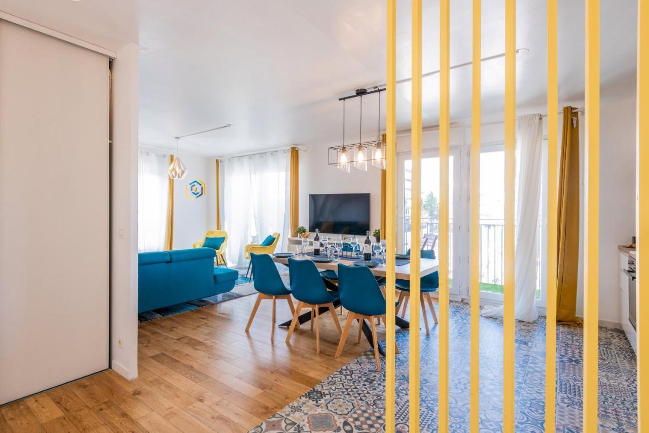 Caopeo - Top Hote Paris - 8 Personnes Balcon Parking 圣但尼 外观 照片