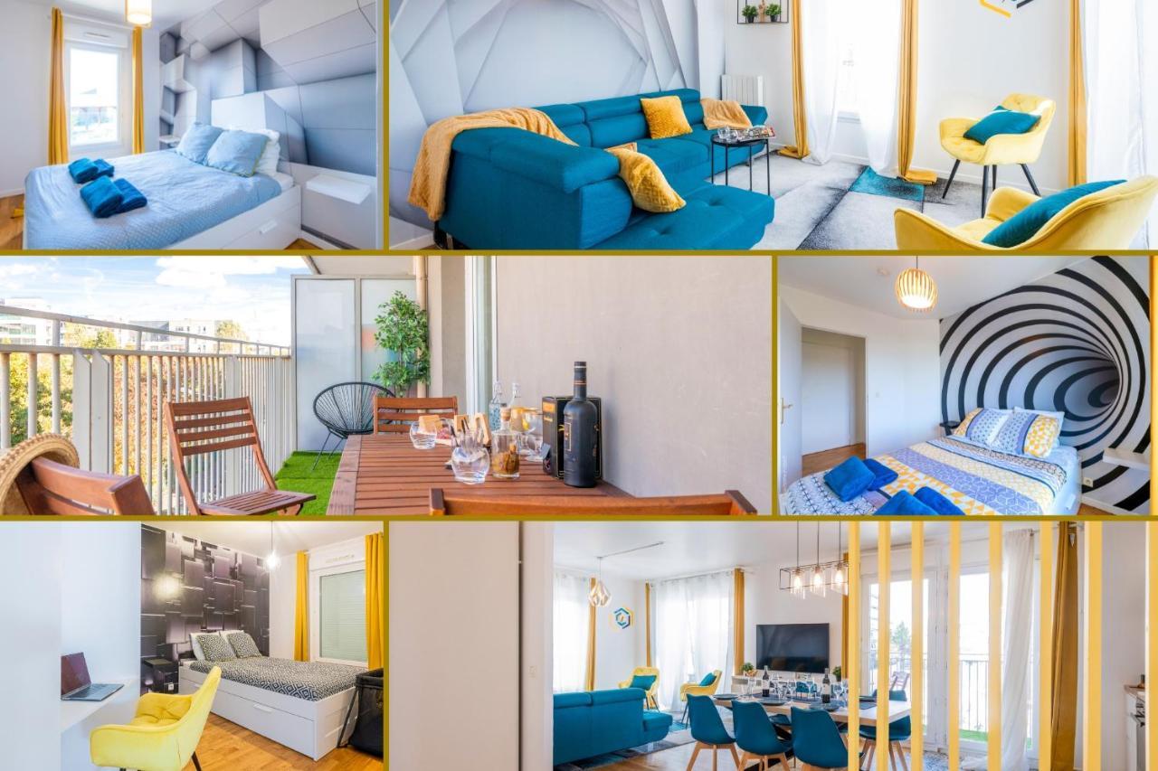 Caopeo - Top Hote Paris - 8 Personnes Balcon Parking 圣但尼 外观 照片