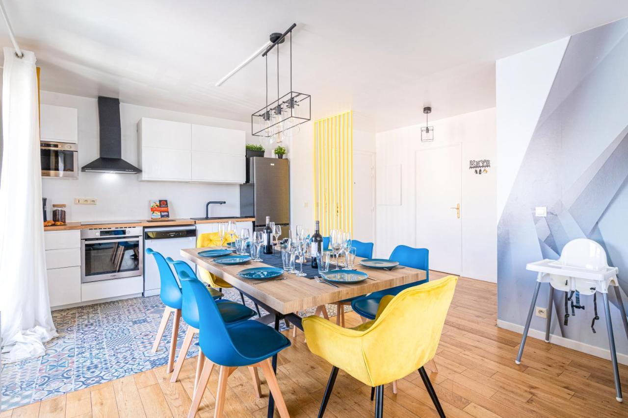 Caopeo - Top Hote Paris - 8 Personnes Balcon Parking 圣但尼 外观 照片
